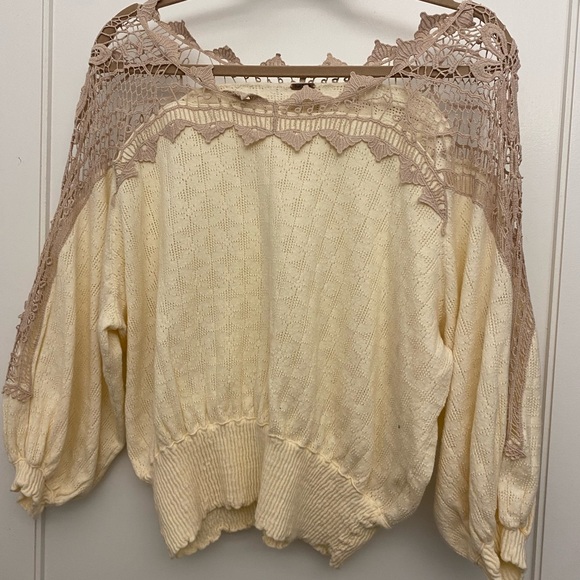 Free People Top with lace top - Picture 5 of 10